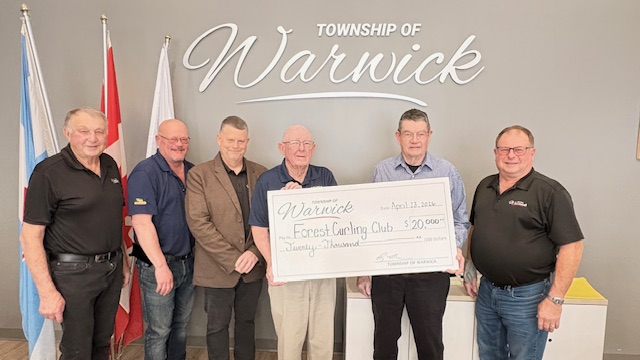 Warwick cheque presentation